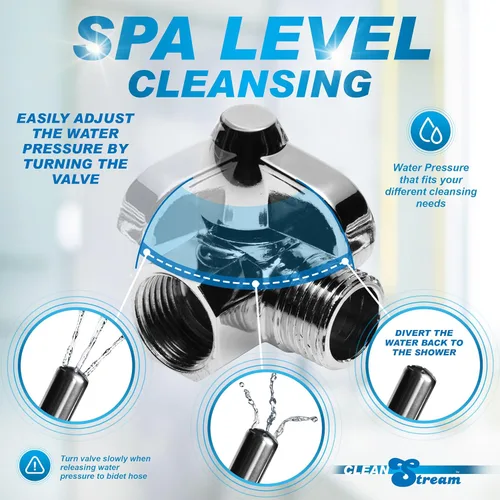 Miniatura 3 de Sistema todo en uno de 4 boquillas para hacer enemas en la ducha Juego de enema de ducha prémium Cleanstream