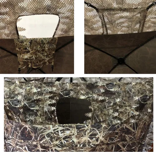 Miniatura 6 de AUSCAMOTEK - Persiana de caza emergente portátil para caza de ciervos, patos y pavos, configuración rápida, ligera, color verde/marrón/hierba seca