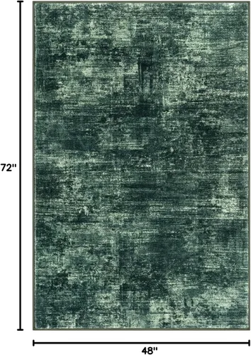 Miniatura 1253 de IOHOUZE Alfombra abstracta lavable de 3 x 12 pies para pasillos, antideslizante para cocina, camino de entrada de lana sintética para interiores