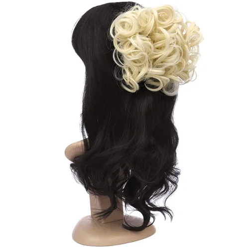 Miniatura 6 de Extensiones de moño de cabello rizado desordenado, moño updo, chignons fáciles de estirar, extensiones de cola de caballo