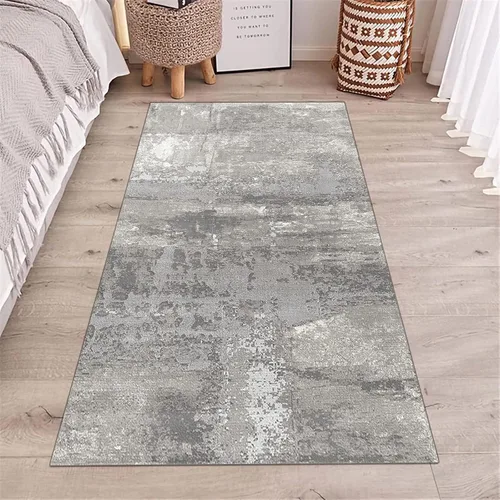 Miniatura 2 de Alfombra moderna para pasillo, color gris, antideslizante, para sala de estar, extra grande, para cocina, entrada, pasillo, pasillo, anchura de 15.7