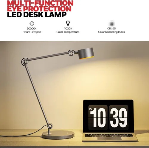 Miniatura 2 de Honeywell Lámpara LED de escritorio, 01A Sunturalux luz de escritorio para oficina en casa, 4000 K regulable para el cuidado de los ojos, lámpara