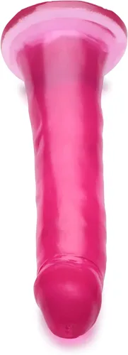 Miniatura 5 de Consolador de hielo de cereza de palo delgado de 8 pulgadas Rosado