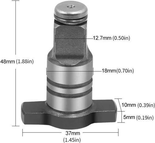 Miniatura 2 de SeroNi - 3 piezas de llave inglesa de uso único/doble de conversión de eje de conversión en forma de T, llave de impacto eléctrica sin escobillas