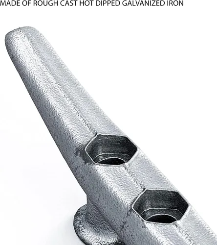 Miniatura 2 de Tacos de muelle de 6 ": hierro galvanizado en caliente fundido áspero: paquete de 4, 8, 16 (paquete de 16)
