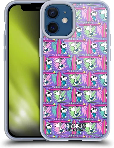 Miniatura 141 de Head Case Designs Peanuts Tropical Surf Snoopy Aloha Disco Gel Funda con licencia oficial [protección de grado militar] compatible con Apple iPhone