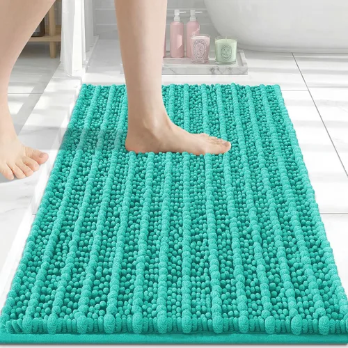 Arotive Tapete para baño de felpilla de lujo, extra suave, grueso, absorbente, esponjoso, antideslizante, se puede lavar y secar a máquina, tapetes