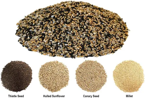 Miniatura 4 de Backyard Seeds Finch & Small Songbird Frenzy 5lbs – Mezcla de semillas de cardo Nyjer prémium para comederos de pinzones, bolsa pequeña de comida