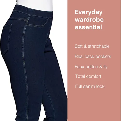 Miniatura 4 de No nonsense - Leggings clásicos con bolsillos traseros para mujer