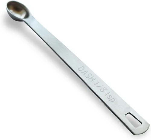 Miniatura 14 de 2 piezas 1/4 cucharadita (1/4 tsp, 1.25 ml, Tad) Cuchara de medición única pequeña, pequeñas cucharas de medida de acero inoxidable individuales