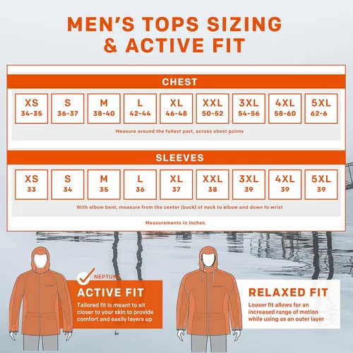 Miniatura 6 de Grundens Neptune - Sudadera de pesca comercial para hombre, impermeable, ajustable, Anorak
