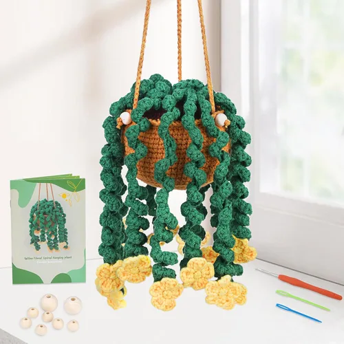 Miniatura 9 de Kogyxe Kit de Ganchillo para Principiantes, Kits de Inicio de Ganchillo Amigurumi con Tutoriales en Video Paso a Paso, Paquete de Inicio de Tejido