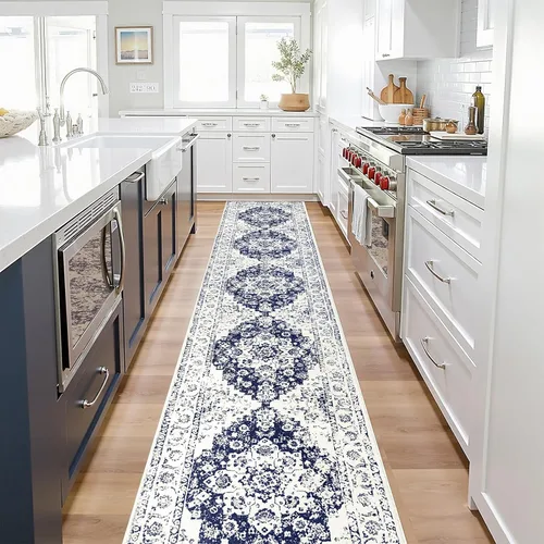 Miniatura 2 de Pauwer Alfombra de pasillo de 2 x 10 pies, alfombra larga lavable de cocina, alfombra de pasillo vintage de granja, alfombra suave para dormitorio
