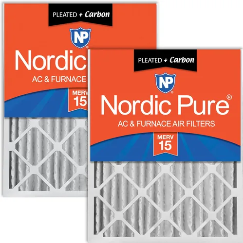 Miniatura 47 de Nordic Pure 12 x 24 x 4 (tamaño real: 11 1/2 x 23 3/8 x 3 5/8) de carbono puro plisado para reducción de olores Merv 8, filtro para horno, 1 paquete
