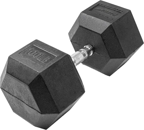 Miniatura 21 de Lifeline Mancuernas hexagonales de fitness, mancuernas hexagonales envueltas en goma, calidad premium, mango moleteado ergonómico, campanas tontas