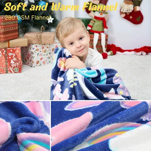 Miniatura 7 de Bood Manta que brilla en la oscuridad para niños, manta de dinosaurio para niñas y niños, única para niños, mantas para niños y dinosaurios, manta