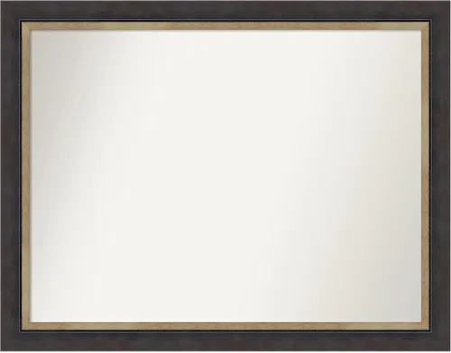 Miniatura 268 de Amanti Art Espejo personalizado, espejo de baño negro Astor, espejo de pared o espejo de tocador de baño sobre el fregadero (25 x 25 pulgadas)