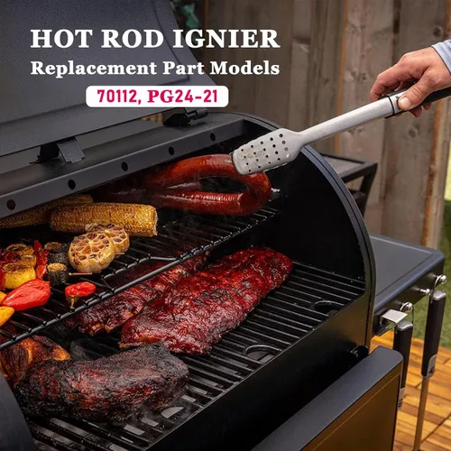 Miniatura 5 de Paquete de 2 encendedores de barra caliente compatibles con parrilla de pellets de madera Pit Boss y Camp Chef, el kit de elementos calefactores