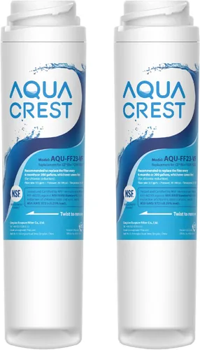 AQUA CREST FQSVF FQSVN - Filtro de agua para debajo del fregadero, repuesto para GE FQSVF, FQSVN, FQSLF, certificado NSF 53 y 42, compatible con GE