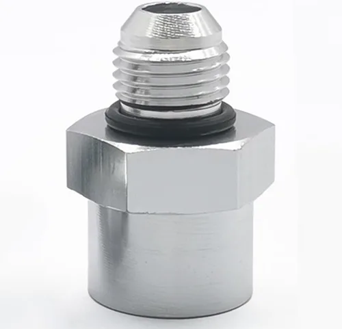 TBI Vortec 87-98 Truck 6AN Male Flare Return Adaptador de línea de combustible para hembra M16-1.5 Oring Dirección asistida y adaptador de