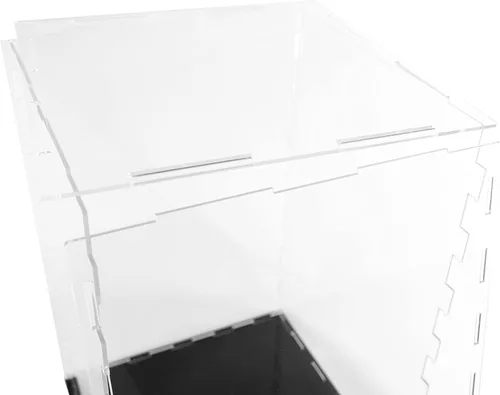 Miniatura 6 de Caja de exhibición de acrílico transparente - Caja de mostrador para armar - Caja de exhibición transparente, protección a prueba de polvo