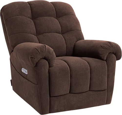 EONIX Mordern - Silla reclinable mecedora de masaje, reclinable mecedora eléctrica de doble motor para espacios pequeños, silla reclinable Lazy Boy