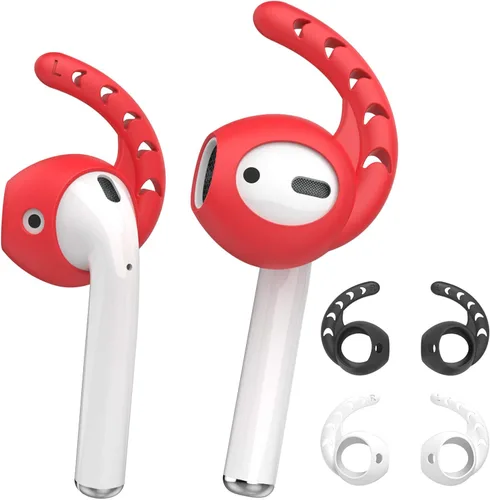 Miniatura 11 de AhaStyle 3 pares de cubiertas de ganchos para las orejas para AirPods, accesorios de silicona compatibles con auriculares Apple AirPods y EarPods