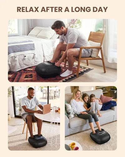 Miniatura 7 de CILI Masajeador de Pies con Calor, Máquina de Masaje Shiatsu para Pies 2025 para Alivio del Dolor de Fascitis Plantar y Neuropatía, Masajeador