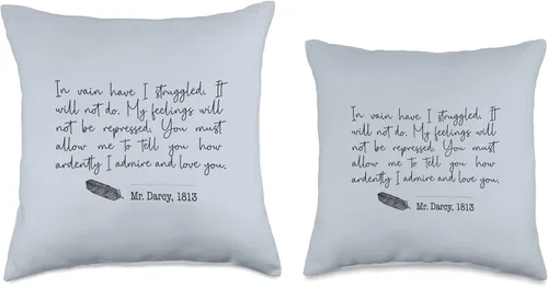 Miniatura 3 de Outfitters Ave. Pride and Prejudice Jane Austen Booktok Bookish Merch - Almohada de 16 x 16 pulgadas, multicolor