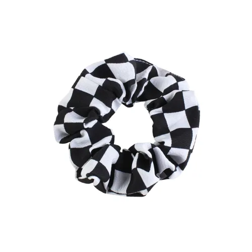 Miniatura 3 de Checkered Plaid Scrunchies Black White Plaid Checkered Hair Scrunchies Checkerboard BW17 (3 Pcs-Large Plaids)