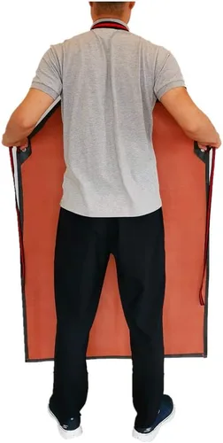 Miniatura 4 de TonLing Delantal de goma grueso, 47.2 x 33.5 pulgadas, impermeable, largo resistente a los químicos, ajustable para lavavajillas, limpieza de peces