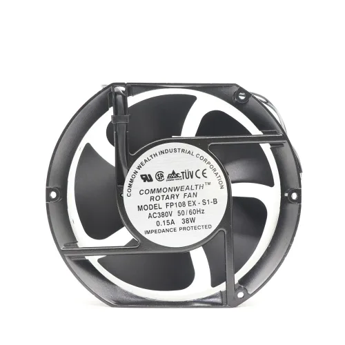 Miniatura 8 de Commonwealth FP-108EX-S1-B - Ventilador de carcasa de 5.906 x 5.906 in, 38 W, 3100 RPM, CA 110 V, compatible con escritorio