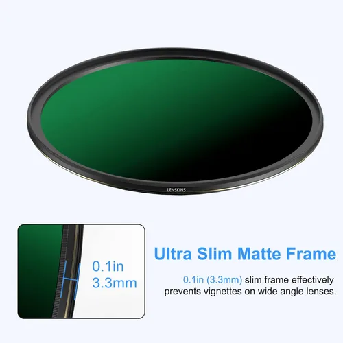 Miniatura 5 de Filtro ND 1000 de 2.835 in, filtro de densidad neutra fija de 10 paradas para lentes de cámara, revestimiento multiresistente de 30 capas, vidrio
