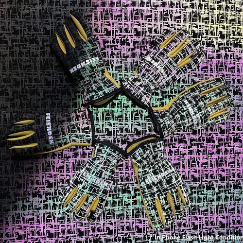 Miniatura 2 de Guantes de trabajo de jardinería de cuero para niños, guantes de seguridad, diseño reflectante transpirable, para niños para jardinería y exteriores