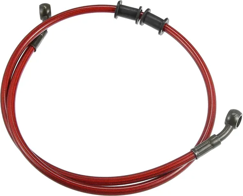 Miniatura 9 de X AUTOHAUX 23.6 in 23.62" Longitud 0.394 in ID motocicleta freno hidráulico manguera tubo tubo de manguera de acero inoxidable 28° cable trenzado