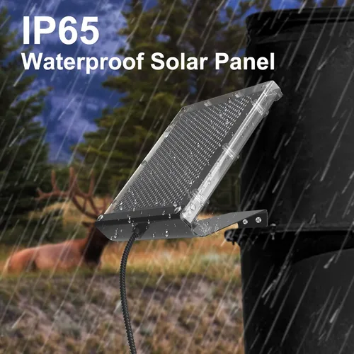 Miniatura 6 de POWOXI Panel solar de 12 V 1.7 W para recargar alimentador de ciervos, cargador solar impermeable para exteriores con soporte de montaje