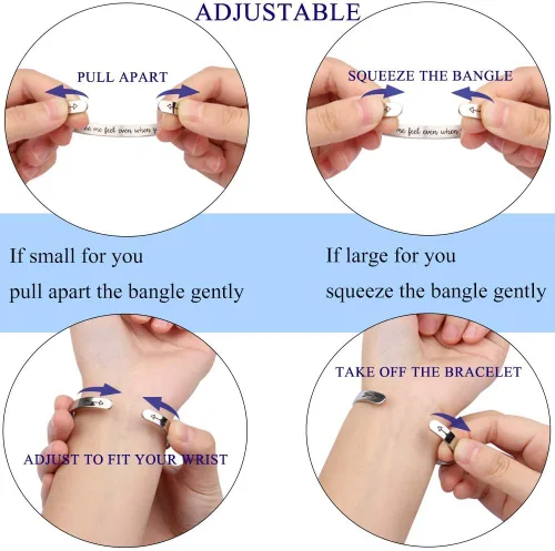 Miniatura 6 de Btysun - Brazaletes para mujer, para regalo de Día de la Madre de una hija, motivadores, para niñas, para graduación, para cumpleaños, abiertos