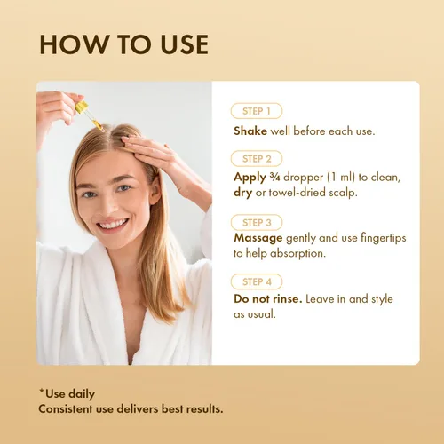 Miniatura 7 de Tratamiento del cuero cabelludo con suero para el crecimiento del cabello: suero para el cuero cabelludo con romero, multipéptido y cafeína