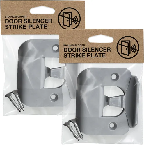 Miniatura 12 de BrainExploder Placa de Golpe Silenciadora de Puerta – Flexible, Solución Eliminadora de Ruido para Pestillos Ruidosos Se Ajusta Sin