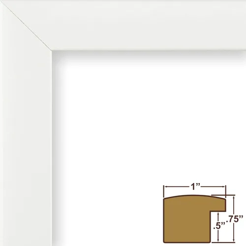 Miniatura 2 de Craig Frames Marco de fotos contemporáneo, 9 x 12 pulgadas, color blanco