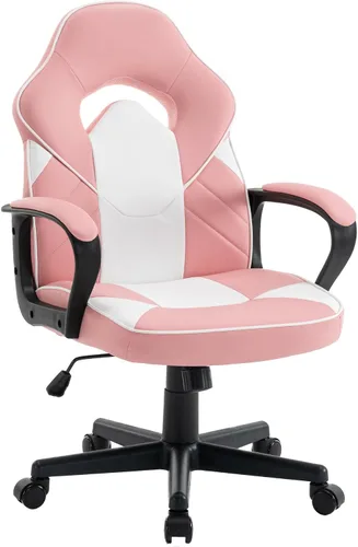 Silla ergonómica de videojuegos para computadora, oficina en casa, carreras, escritorio ejecutivo de video, de piel sintética, para adultos,
