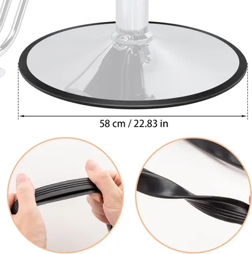 Miniatura 3 de Noverlife 22.8 pulgadas/22.8 in Equipo de salón de peluquería Salón de peluquería Silla de estilismo Base hidráulica Junta de anillo para proteger
