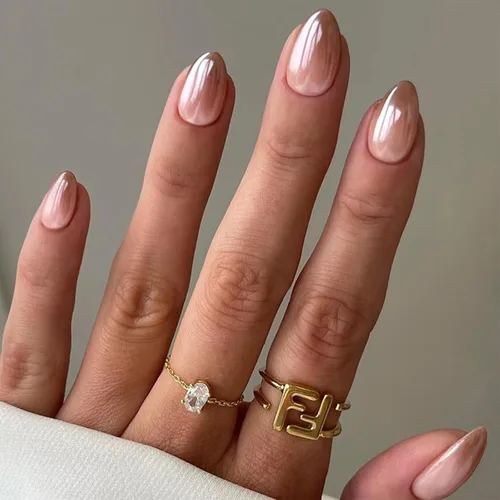Miniatura 10 de Uñas postizas a presión marrón café, uñas postizas medianas de almendra, color sólido, cobertura completa, uñas postizas artificiales brillantes