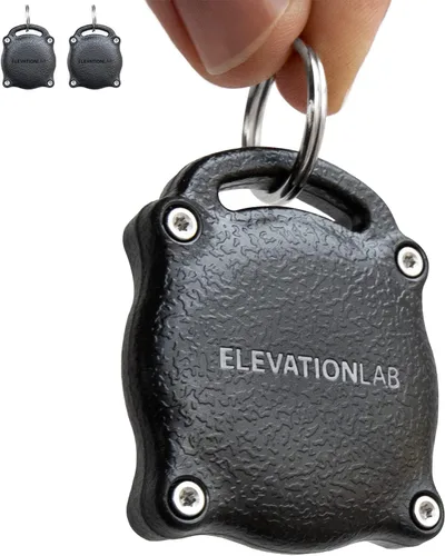 TagVault - La funda original impermeable AirTag llavero con llavero, duradero, totalmente cerrado, protector de soporte seguro para Apple Air Tag |