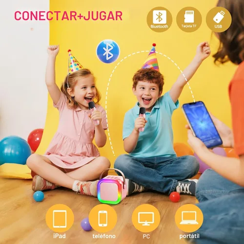 Miniatura 5 de Kinglucky Mini máquina de karaoke para niños, la mejor selección de regalo de cumpleaños para niñas de 3, 4, 5, 6, 7, 8, 9, 10, 11, 12 años
