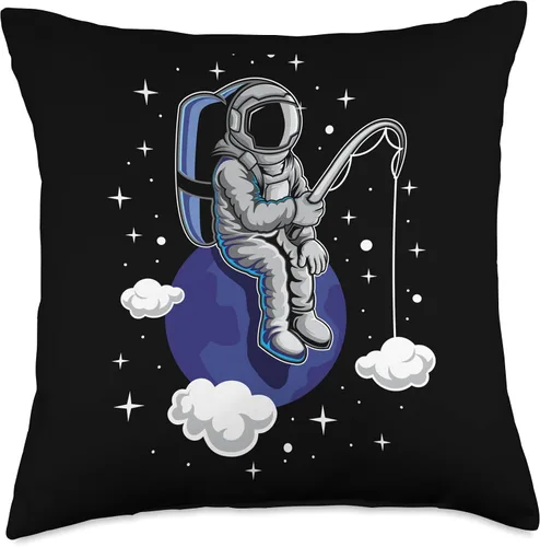 Miniatura 4 de Astronaut Fishing in Space Cosmic Space Explorer Throw Pillow