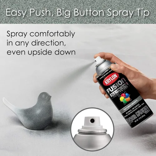 Miniatura 29 de Krylon Fusion - Pintura en aerosol adhesiva todo en uno para uso en interiores y exteriores, 12 onzas, aluminio