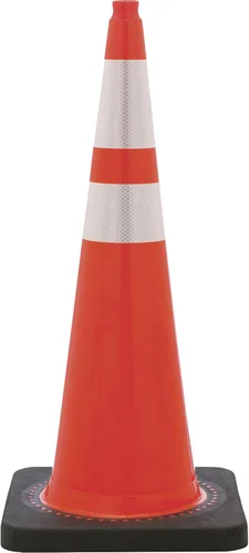 RS90055CT3M64 Revolución, Rs Cono de seguridad de tráfico de cuerpo ancho con (2) collar reflectante, 36 pulgadas de alto, PVC