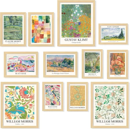 97 Decor Impresiones de Arte de Pared Eclécticas Vintage - Decoración Maximalista Artística Impresiones de Pared de Galería para Dormitorio,