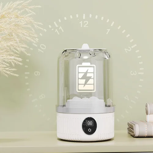 Miniatura 9 de Lavadora – 8.1x4.9 in ABS+PP 15W, Lavadora portátil inalámbrica, pequeño electrodoméstico de lavandería Perfecto para rutina de limpieza de ropa